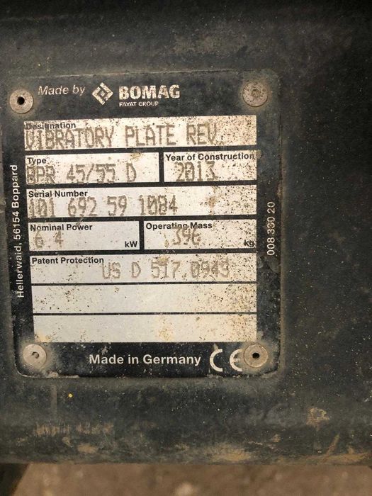 Pala vibrocompactoare Bomag 400kg