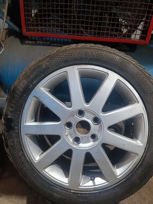 Jante r17 audi s line 5x112+ cauciucuri iarna 235 45 r 17