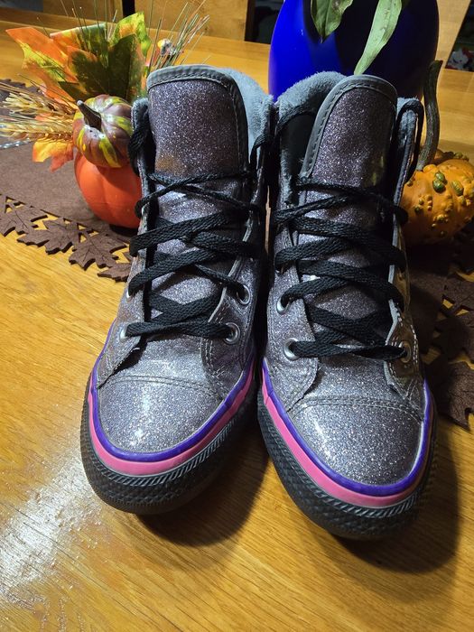 Teneși ghete Converse 37 cu sclipici impermeabili de primăvară/toamnă