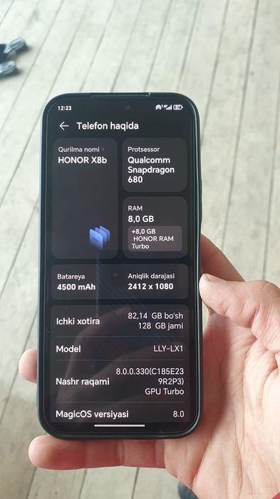 Honor x8b 126 gb
