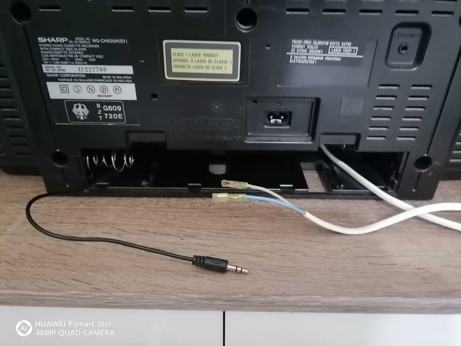 Dublu radio casetofon portabil boombox SHARP WQ CH800 (12V)