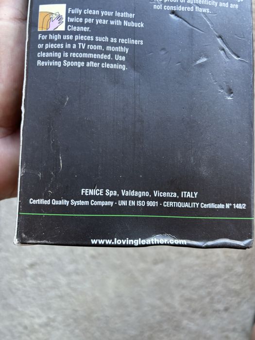 Италиански комплект, за почистване на кожа и набук