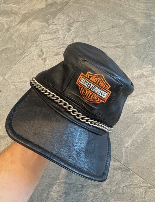 ge Harley-Davidson din piele cu lanț, mărimea M