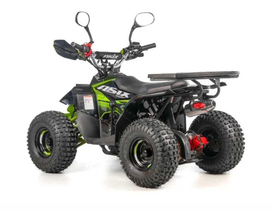 Atv copii Asix Muddy A2 110cc, roti 7 inch, 1+1 viteze, negru/verde