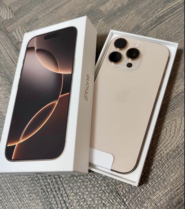 iPhone 16 pro Desert Titanium •Garanție •Stare Impecabilă