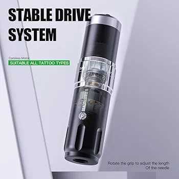 Нова безжична машинка за татуировки Dragonhawk, 2 батерии 1500mAh ...