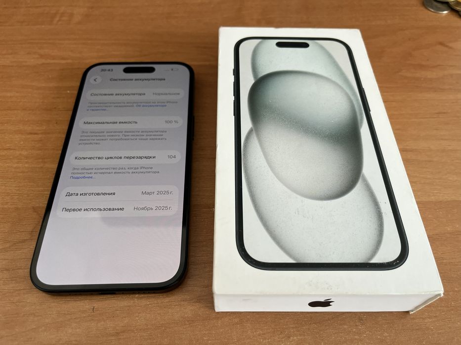 Iphone 15 128 GB 100% айфон