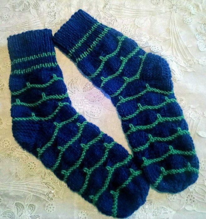Носки вязаные взрослые
