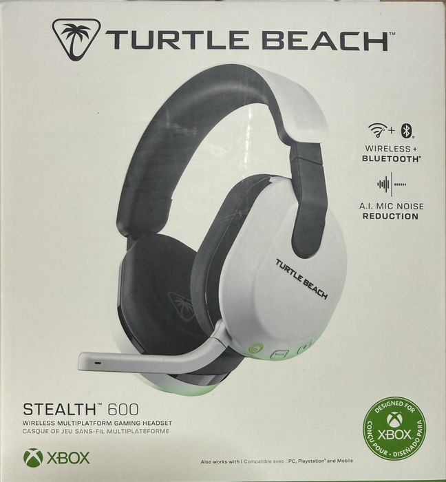 Гейминг слушалки Turtle Beach - Stealth 600 Gen 3, XBOX/PS/PC/mobiles, безжични, бял