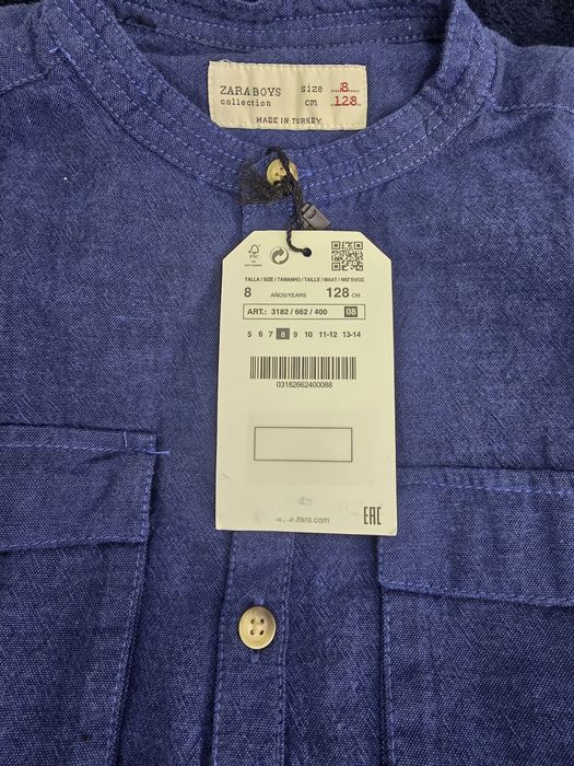 Camasa zara baieti, noua, marimea 128