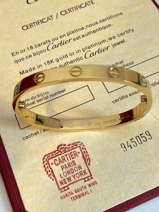 Brățară Cartier LOVE aur 750