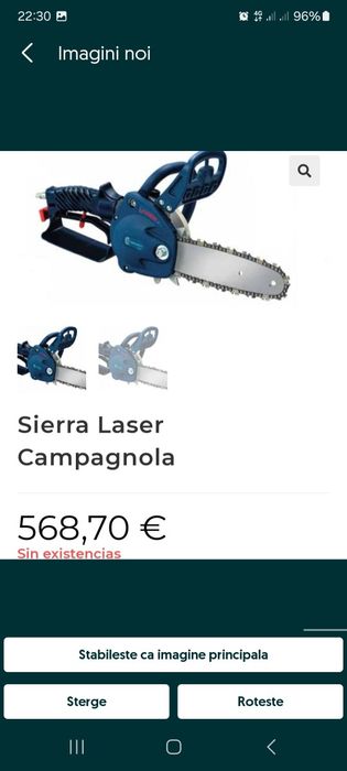 Circular  drujba foarfeca pneumatică