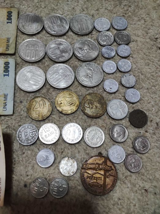 Colectie monezi bancnote vechi antichitati vintage