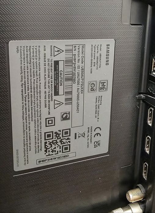 SAMSUNG UE50AU7172 - 125 CM - Smart Tv - 4k