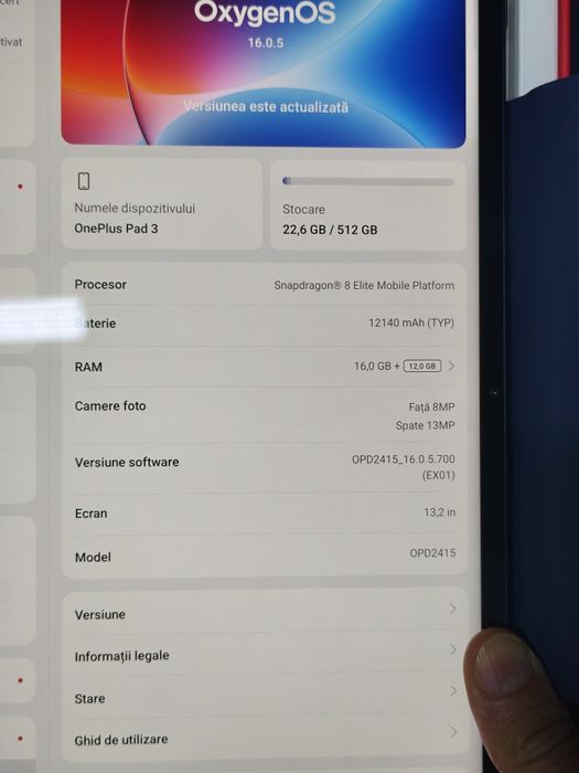 OnePlus Pad 3 512 GB - Garantie - Tastatura