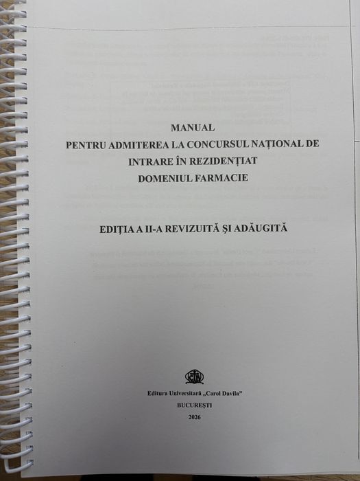 Rezidentiat Farmacie 2026