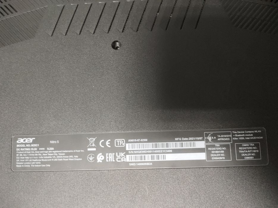 Laptop Acer Nitro5 i5-11400HB(efn)