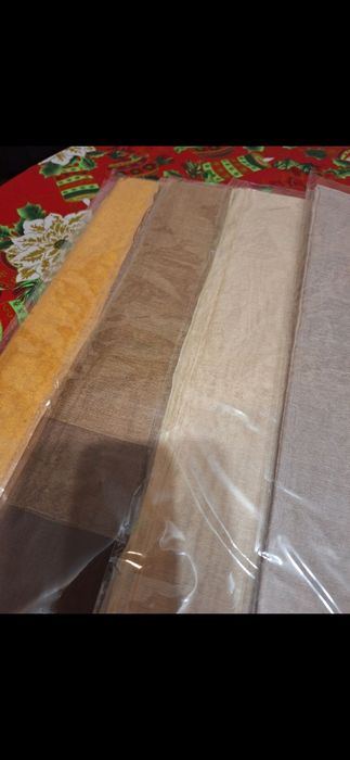 Шалове от сурова коприна с копринена органза