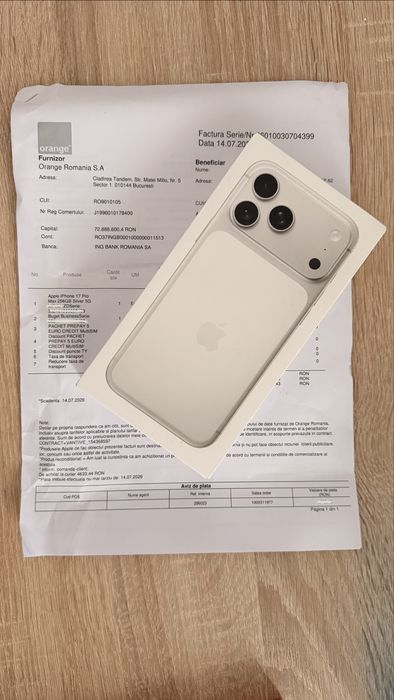 Iphone 17 Pro Max 256 GB Silver
