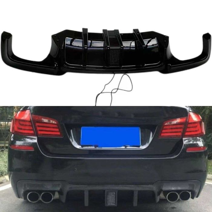 Дифузьор за задна броня БМВ Ф10 led stop F1 М-техник BMW F10 M-technik