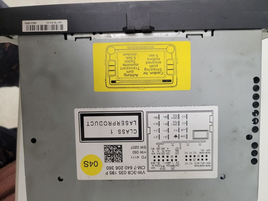 RCD 510 Premium 8 Passat Golf 7 piesa originala Volkswagen