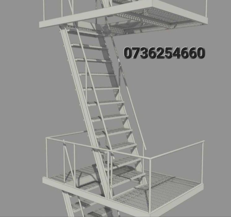 Scara metalice zincate