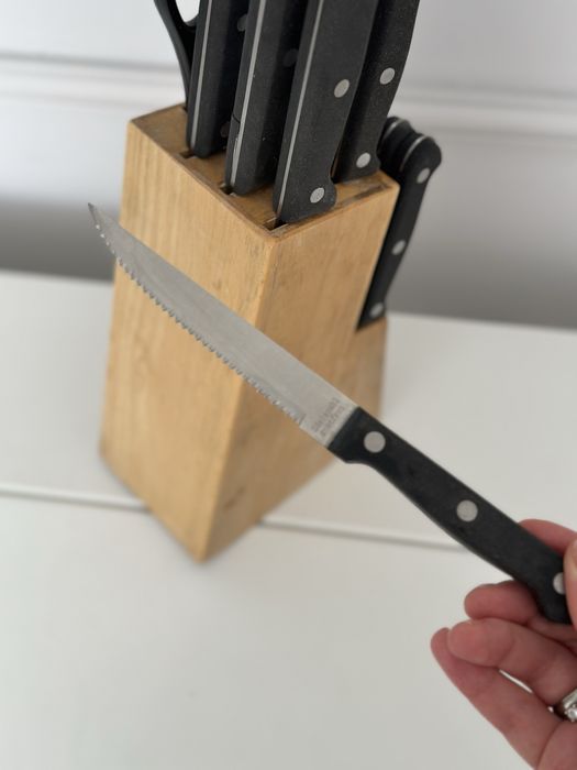 Кухонные ножи набор в подставке