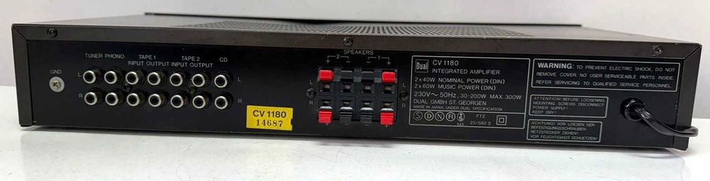 Amplificator Dual CV 1180 – Slim Line – 2 x 60W – Made in Japan