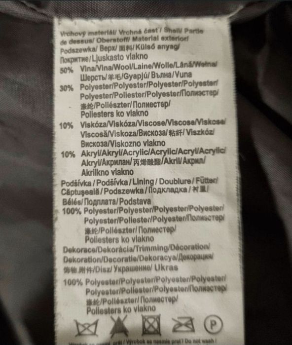 Geacă/Palton de damă din lână - "Elements by Kenvelo - L