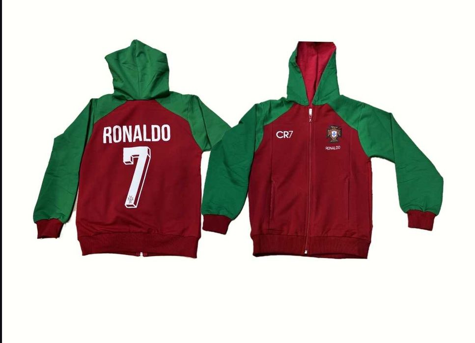 Cr7 Portugal Екип + Топка + чорапи и Подарък Шапка Роналдо Португалия