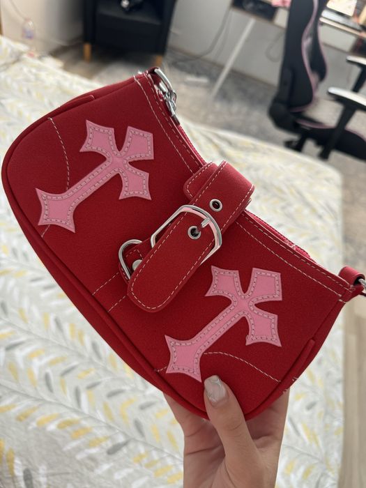 Дамска чантичка червена