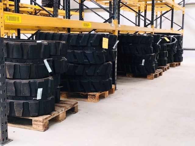 Senila cauciuc  Takeuchi , Komatsu, CAT, JCB marimi de la 180-500 stoc