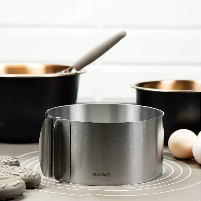 Forma pentru tort reglabila 16 - 30 cm, rotunda, Kinghoff