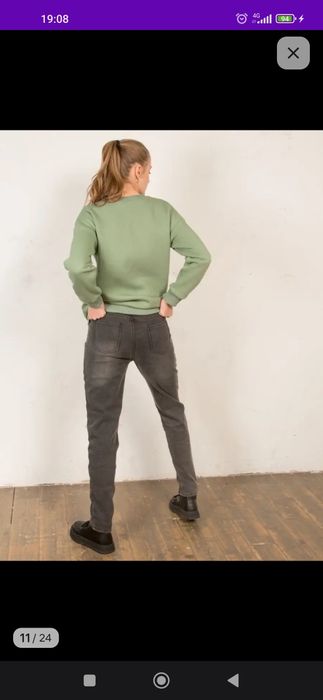 Джинсы для беременных (утеплённые)