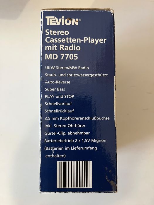 Casetofon stereo cu radio și auto revers Tevion