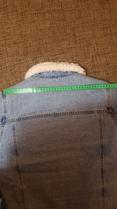 Geacă blugi Denim imblănită , măr M