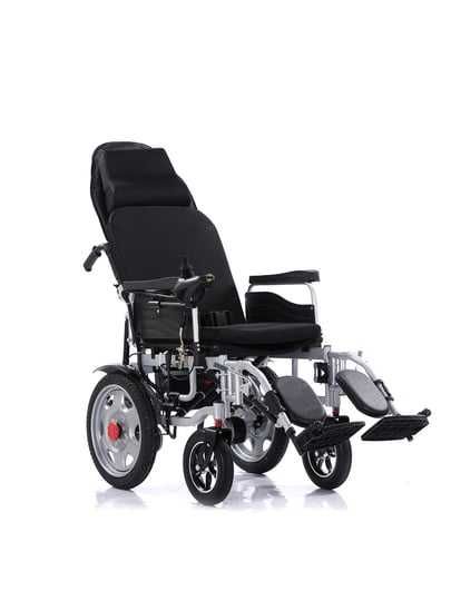 Электрическая с мотором Инвалидная кресло-коляска синего цвета