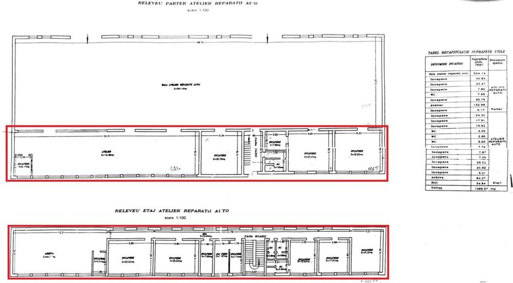 Spatii de inchiriat - Su500mp - St3000mp - Platforma betonata 1700mp
