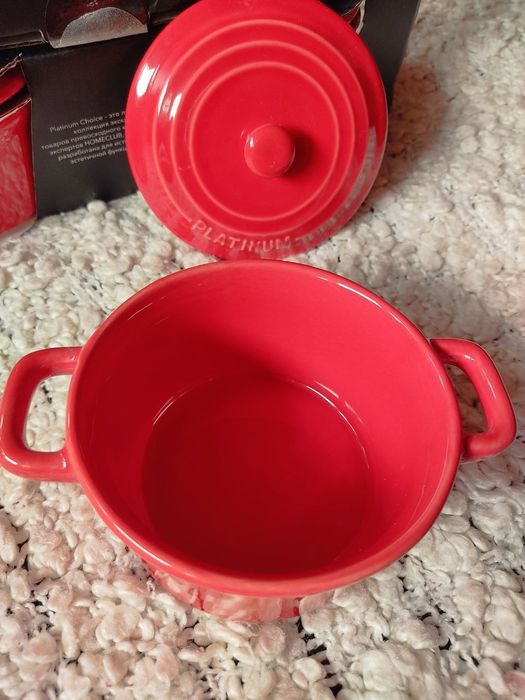 Фарфоровые горшочки для жульена и мяса в горшочках