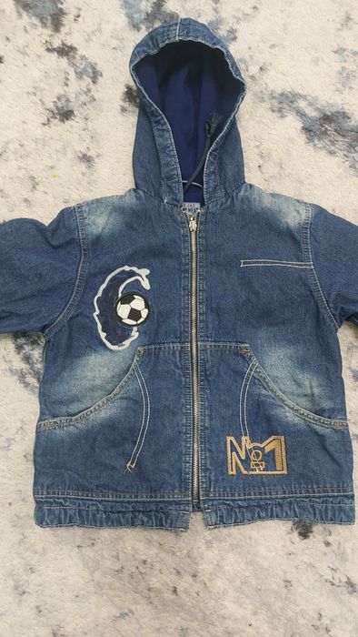 Джинсовая куртка для мальчика с подкладкой