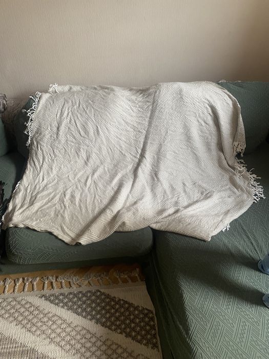 Одеяло Плед с узором «елочка» 120x140