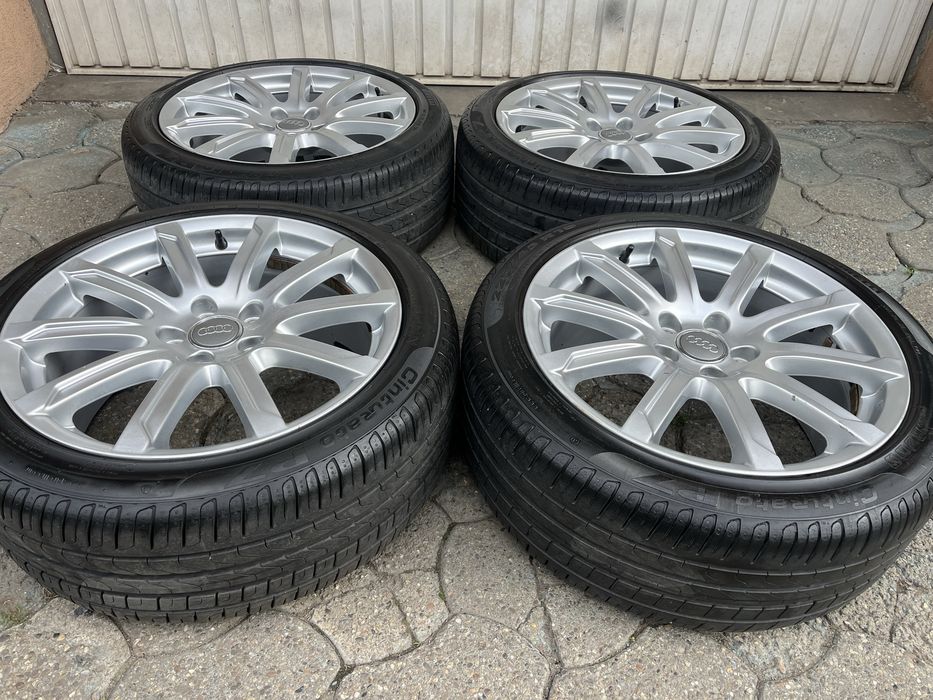Jante aliaj 5x112mm, anvelope vara 225/45 R18, Audi A3, A4 B7, B8, B9, A6