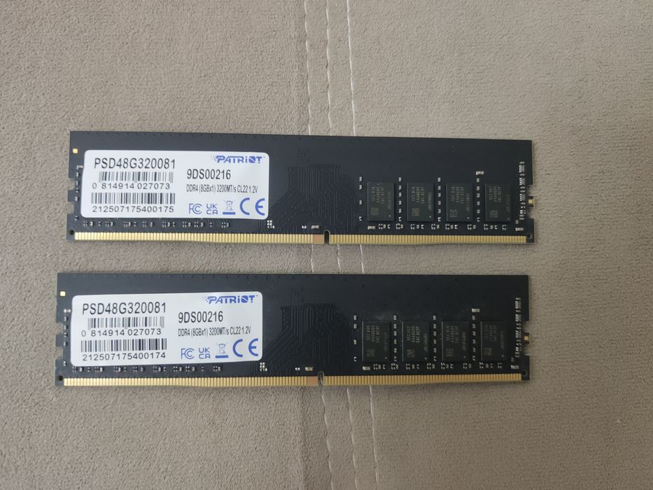 Озу 8х2 гб (16Гб) 3200Mhz DDR4. Обмен.