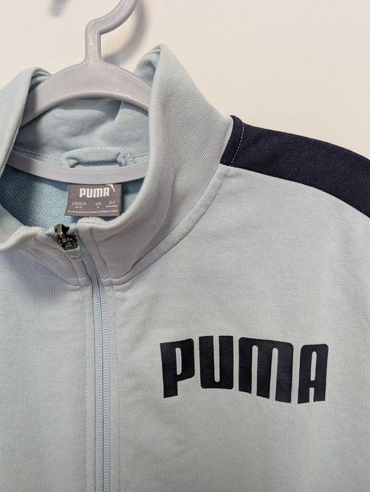 Hanorac Puma S albastru deschis, sporty‑casual, training/streetwear