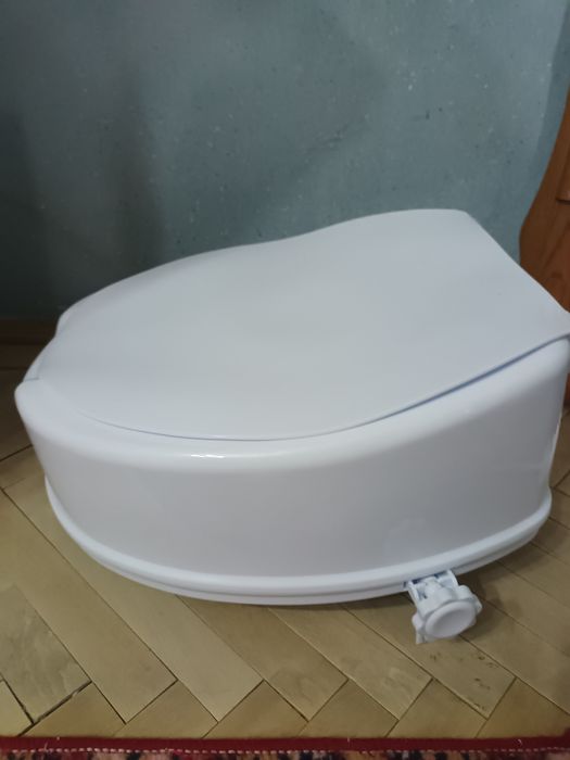 Înălțător vas wc cu capac, 15 cm, nou