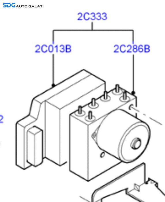 Unitate Modul Pompa ABS Ford Focus 1 1998 - 2005 Cod 98AG-2C285-BE [X4345]