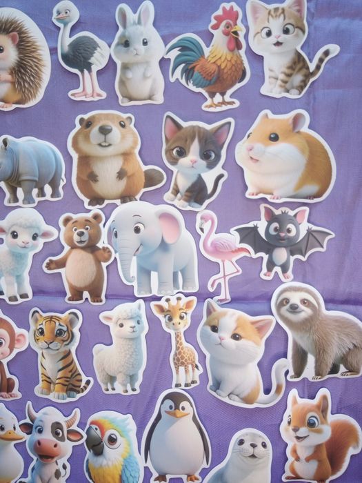 Стикери Сладки животни, 50 броя