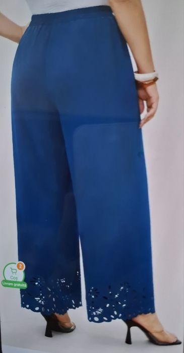 Pantaloni dama cu model jos.