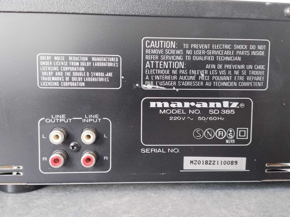 Продавам MARANTZ SD 385 авто реверс,минал пълна профилактика. Има малка драскотина от лявата страна,вижда се на снимката.