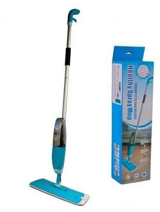 Швабра Spray Healthy Mop з розпилювачем і подвійною щіткою + розкладна